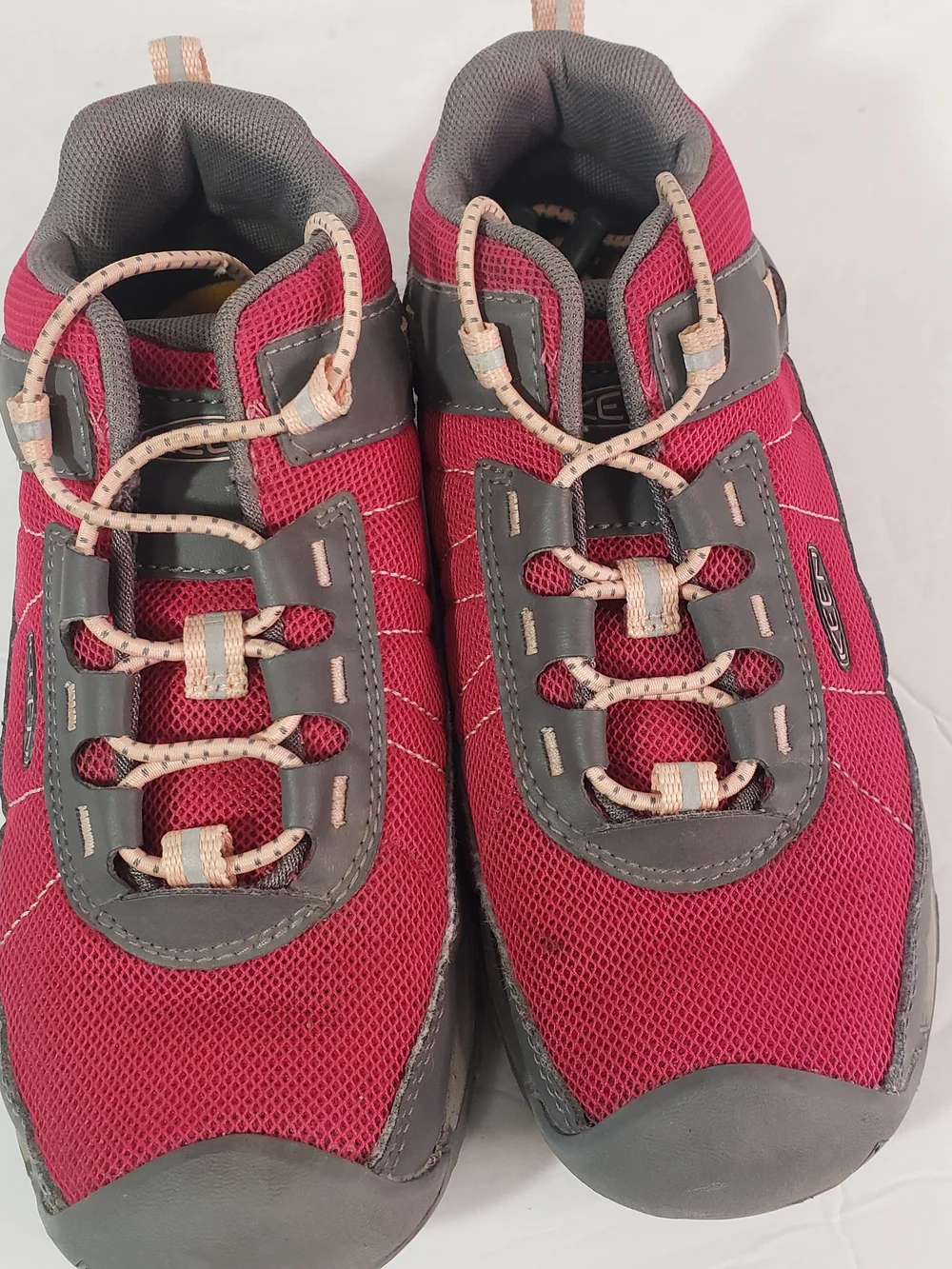 KEEN Targhee Sport Girls Dark Pink/Grey Trail Hiking Sneakers Sz: 2